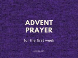 Advent Prayer Points First Week Waiting for Christ's coming