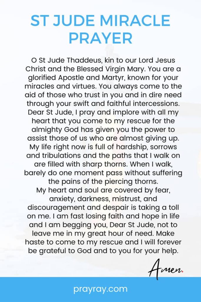 St Jude Prayer for Miracle