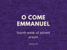 fourth week of Advent prayer points