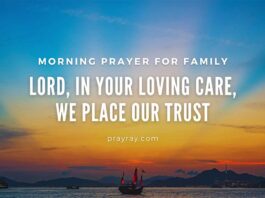 Morning prayer for family