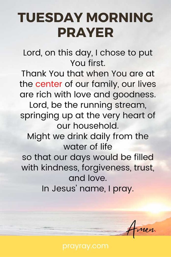 Tuesday morning prayer