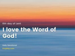 What are your priorities Devotional for the sixth day of Lent