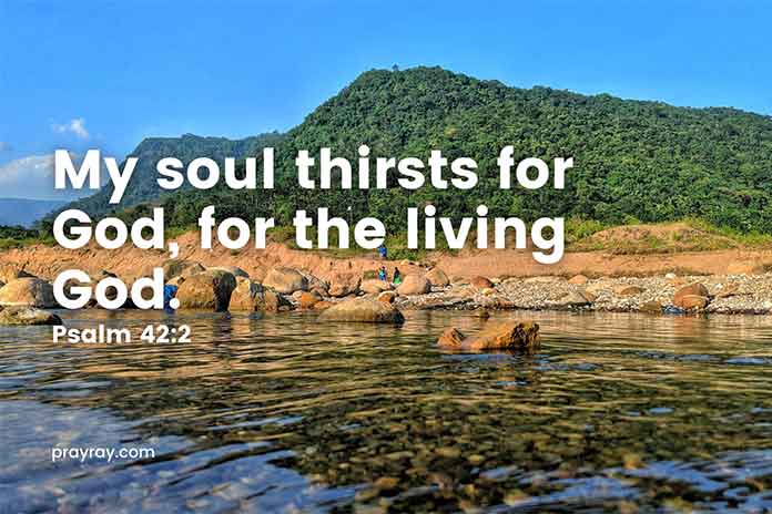 My soul thirsts for God Devotional for the third day of Lent