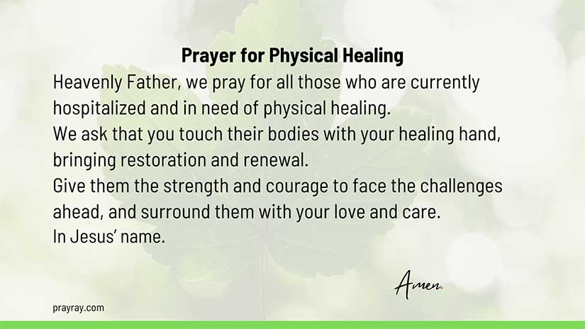 Prayer for Physical Healing