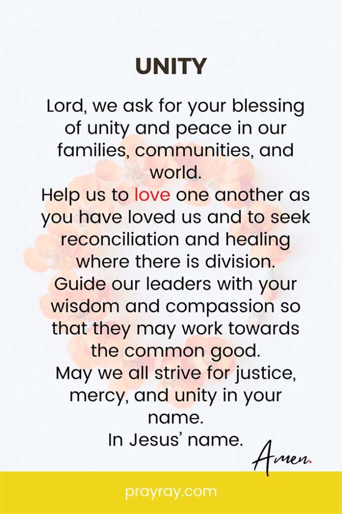 Easter Prayer of Unity