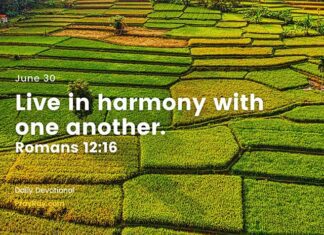 Love and Unity – Daily Devotional for June 30 Love and Unity Daily Devotional for June 30