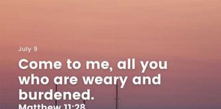 I Will Give You Rest – Daily Devotional for July 9 I Will Give You Rest daily Devotional for July 9