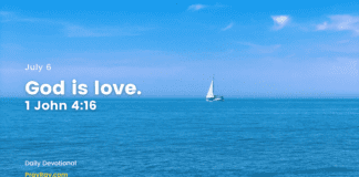 Don’t be afraid of Love – Daily Devotional for July 6 Don't be afraid of Love daily Devotional for July 6