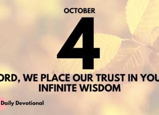 Trust in God’s Guidance – Daily Devotional for October 4 Trust in God's Guidance daily Devotional for October 4