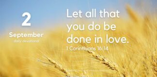Faith in the Workplace – Devotional for September 2 Faith in the Workplace devotional for September 2