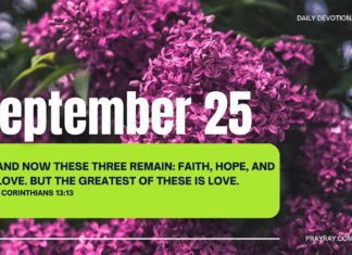 Embrace God’s Unconditional Love – Devotional September 25 Embrace God’s Unconditional Love devotional September 25