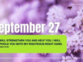 Navigate Life’s Storms with Jesus devotional for September 27