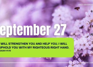 Navigate Life’s Storms with Jesus – Devotional for September 27 Navigate Life’s Storms with Jesus devotional for September 27