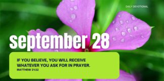 Unleash the Power of Prayer – Daily Devotional for September 28 Unleash the Power of Prayer daily Devotional for September 28