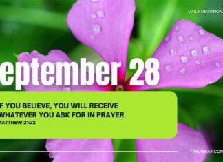 Unleash the Power of Prayer – Daily Devotional for September 28 Unleash the Power of Prayer daily Devotional for September 28