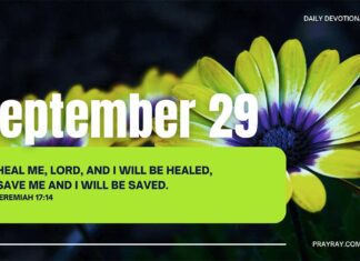 Healing Touch of God – Daily Devotional for September 29 Healing Touch of God daily Devotional for September 29