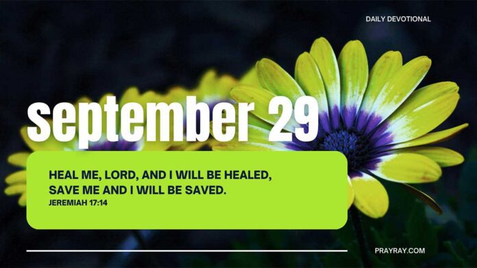 Healing Touch of God daily Devotional for September 29
