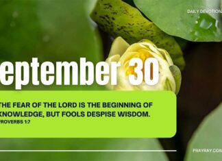 Walk in the Light of God’s Wisdom – Devotional for September 30 Walk in the Light of God's Wisdom devotional for September 30