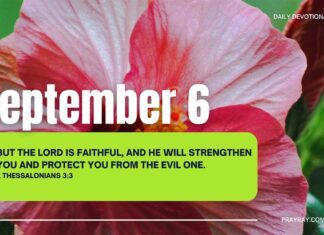 Trust in God’s Protection – Daily Devotional for September 6 Trust in God's Protection daily Devotional for September 6