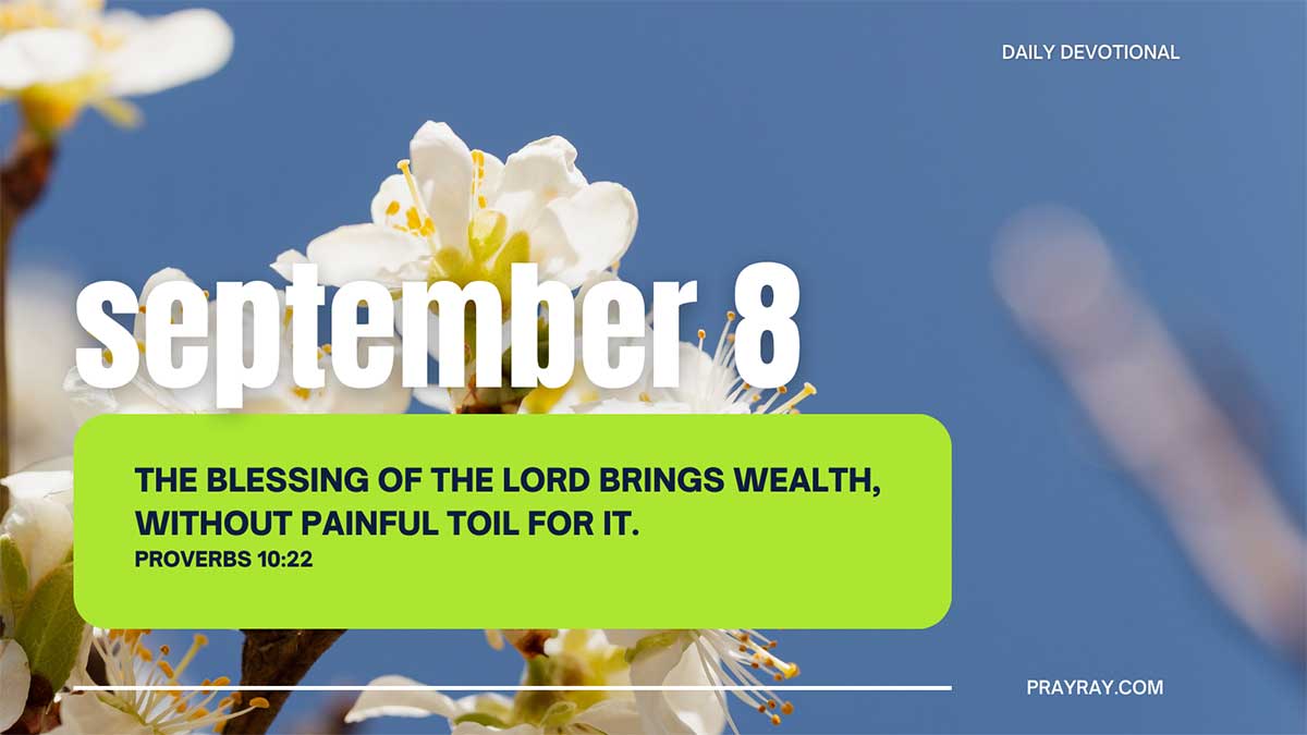 Managing Money God's Way daily Devotional for September 8