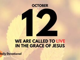 Living in God's Grace daily Devotional for October 12