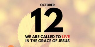 Living in God’s Grace – Daily Devotional for October 12 Living in God's Grace daily Devotional for October 12