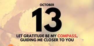 Celebrate God’s Goodness – Daily Devotional for October 13 Celebrate God’s Goodness daily Devotional for October 13