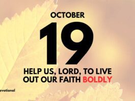 Victory in Christ overcoming Through Faith devotional for October 19