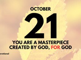 Fulfill Your God-Given Purpose daily Devotional for October 21