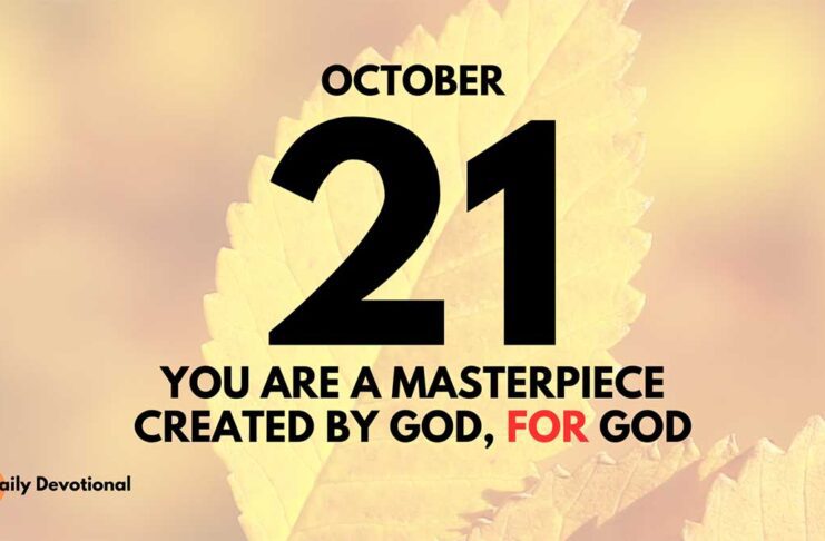 Fulfill Your God-Given Purpose daily Devotional for October 21