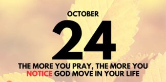 Recognize God’s Movements – Daily Devotional for October 24 Recognize God's Movements daily Devotional for October 24