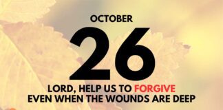 The Beauty of Forgiveness – Daily Devotional for October 26 The Beauty of Forgiveness daily Devotional for October 26