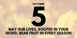 The Word of God is our Daily Bread – Devotional for October 5 The Word of God is our Daily Bread devotional for October 5