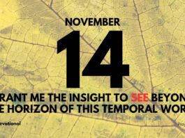 Vision of the Kingdom of Heaven devotional for November 14
