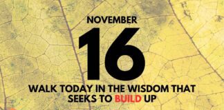 Grace and Truth – Daily Devotional for November 16 Grace and Truth daily Devotional for November 16