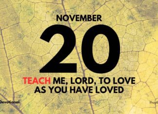 Abiding in Love – Daily Devotional for November 20 Abiding in Love daily Devotional for November 20