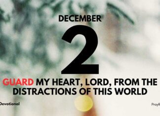 Guarding Our Hearts – Devotional for December 2 Guarding Our Hearts devotional for December 2