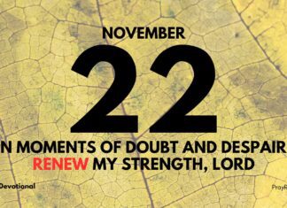 Embrace God’s Sustaining Power – Devotional for November 22 Embrace God's Sustaining Power devotional