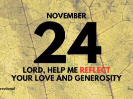 Cultivate God's Gifts daily Devotional for November 24