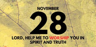 Elevating Our Worship – Devotional for November 28 Elevating Our Worship devotional for November 28