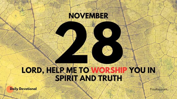 Elevating Our Worship devotional for November 28