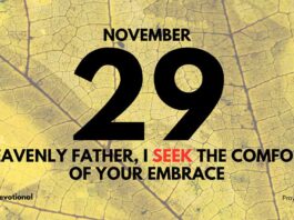 Secure in His Embrace devotional for November 29