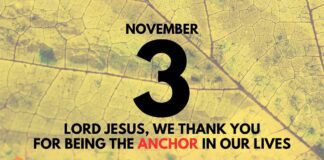 Anchored in Christ – Daily Devotional for November 3 Anchored in Christ daily Devotional for November 3