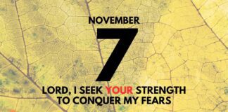 Conquering Fear with Faith – Daily Devotional for November 7 Conquering Fear with Faith daily Devotional for November 7