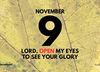 Embracing the Radiance of God’s Glory – Devotional November 9 Radiance of God’s Glory devotional November 9