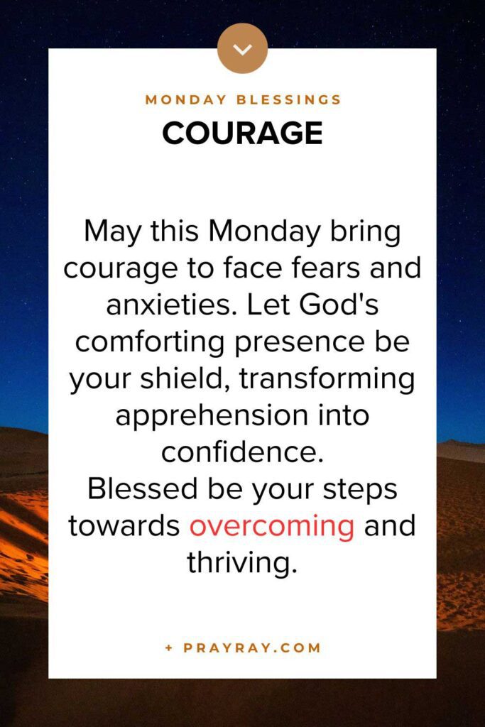 Blessing for courage