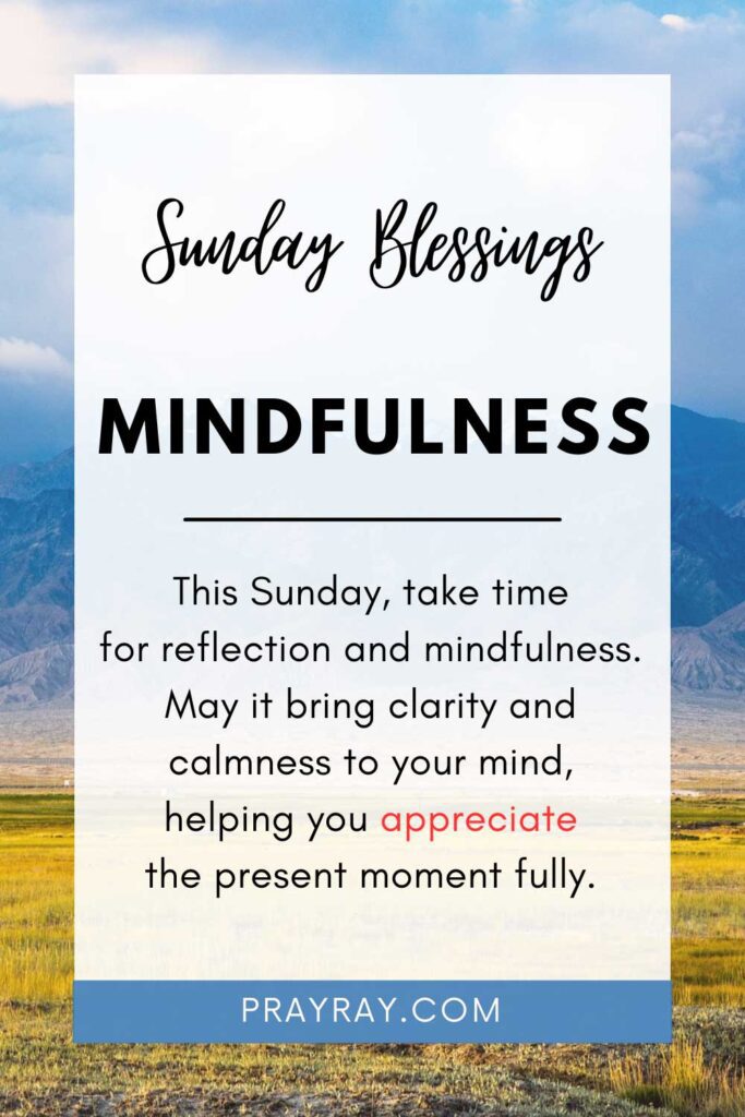 Mindfulness Sunday Blessing