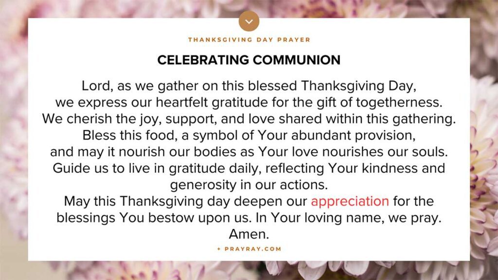 thanksgiving day communion