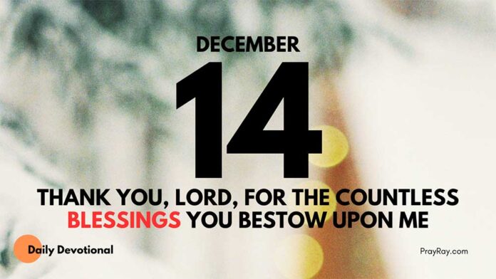 Thankfulness Each Day devotional for December 14