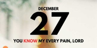 Find healing in God – Daily Devotional for December 27 Find healing in God daily Devotional for December 27